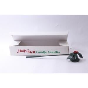 Holly Bell Candle Snuffler, Christmas, Flame Extinguisher, Decorative Accessory,